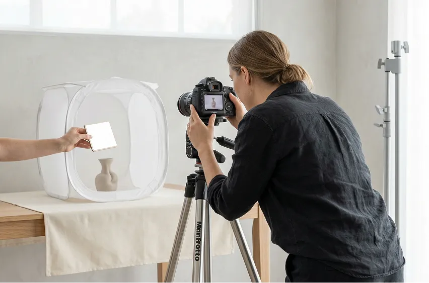 Productfoto’s laten maken, slim geschaald met AI en de juiste creators
